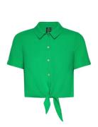 Vmmymilo Ss Shirt Wvn Ga Vero Moda Green