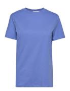 Slfmyessential Ss O-Neck Tee Selected Femme Blue