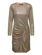 Foil-Print Jersey Dress Lauren Ralph Lauren Gold