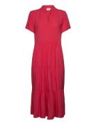 Edasz Ss Maxi Dress Saint Tropez Red