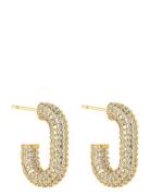 U Rock Crystal Earring By Jolima Gold