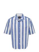 Onstes Rlx Ctn Slub Stripe Ss Shirt Noos ONLY & SONS Blue