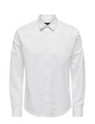 Onsandy Slim Easy Iron Poplin Shirt Noos ONLY & SONS White