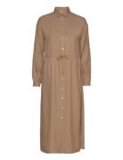 Kadahlia Shirt Dress Kaffe Brown