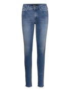 Luzien Trousers Skinny High Waist Replay Blue