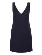 Vmmathilde Sl V-Neck Short Dress D1 Vero Moda Blue