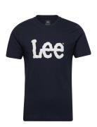 Wobbly Logo Tee Lee Jeans Navy