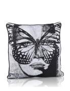 Secret Butterfly - Jacquard Cushion Carolina Gynning Grey