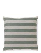 Outdoor Stripe Cushion Compliments Green