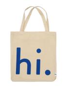 Hi. Travel Bag Design Letters Beige