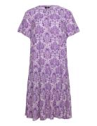 Vbella, S/S, Blk Dress Zizzi Purple