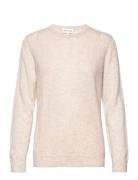 Basic O-Neck Sweater Davida Cashmere Beige