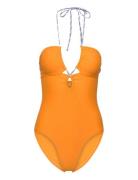 Solid Billa Swimsuit Becksöndergaard Orange