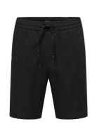 Onslinus 0007 Cot Lin Shorts Noos ONLY & SONS Black