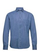 Bs Vitoria Casual Slim Fit Shirt Bruun & Stengade Blue