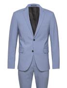 Plain Mens Suit Lindbergh Blue