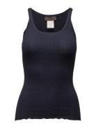 Rwbelle U-Neck Strap Elastic Top Rosemunde Navy