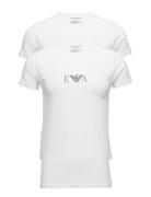 Mens Knit 2Pack T-Sh Emporio Armani White