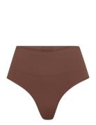 Ecocare Seamless Shaping Thong Spanx Brown