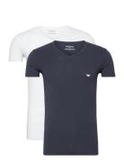 Mens Knit 2Pack T-Shirts Emporio Armani Patterned