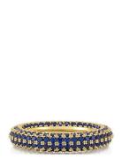 Pave Amalfi Ring- Blue Sapphire Gold LUV AJ Blue