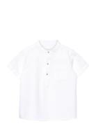 Mao Collar Shirt Mango White