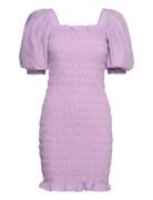 Rikka Plain Dress A-View Purple