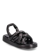 Biadora Puffy Cross Sandal Bianco Black