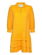 Hemma Knee Length Dress 1 Minus Orange