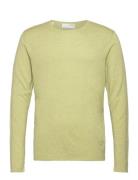 Slhrome Ls Knit Crew Neck Noos Selected Homme Green