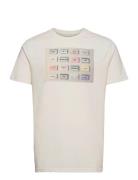 Clive Recycled Cotton Printed T-Shirt Kronstadt White