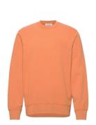 Hugh Embossed Sweatshirt Wood Wood Orange