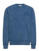 Hugh Embossed Sweatshirt Wood Wood Blue