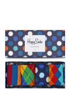 4-Pack Multi-Color Socks Gift Set Happy Socks Patterned