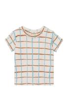 Sgjared Check Ss Tee Soft Gallery Patterned