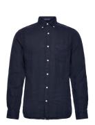 Reg Ut Gmnt Dyed Linen Shirt GANT Navy