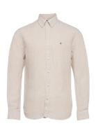 Douglas Linen Shirt-Classic Fit Morris Beige