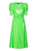 Sequins Maxi V-Neck Dress ROTATE Birger Christensen Green