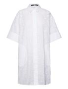 Broderie Anglaise Shirtdress Karl Lagerfeld White