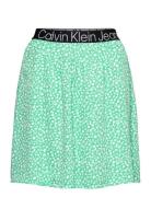 Logo Elastic Mini Skirt Calvin Klein Jeans Green