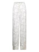 Monogram Wide Leg Pant Calvin Klein White