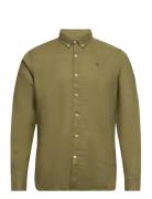 Ls Linen Shirt Timberland Khaki
