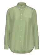 Relaxed Silk Shirt GANT Green