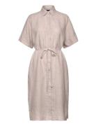 Relaxed Ss Linen Shirt Dress GANT Beige