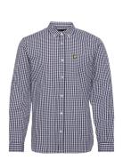 Ls Slim Fit Gingham Shirt Lyle & Scott Patterned