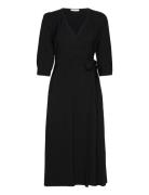 Alaca Midi Wrap Dress Tamaris Apparel Black