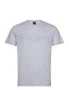 Am Emboss Tee Hackett London Grey