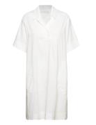 Katie Dress Stretch Linen Naja Lauf White