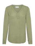 Amber Blouse Ls Kaffe Green