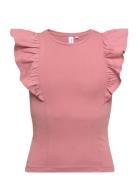 Vmlola Sl Ruffle Top Jrs Girl Vero Moda Girl Pink